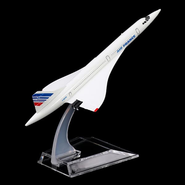 16 cm Air France Concorde Supersonic Jet Flygplan Vit one size