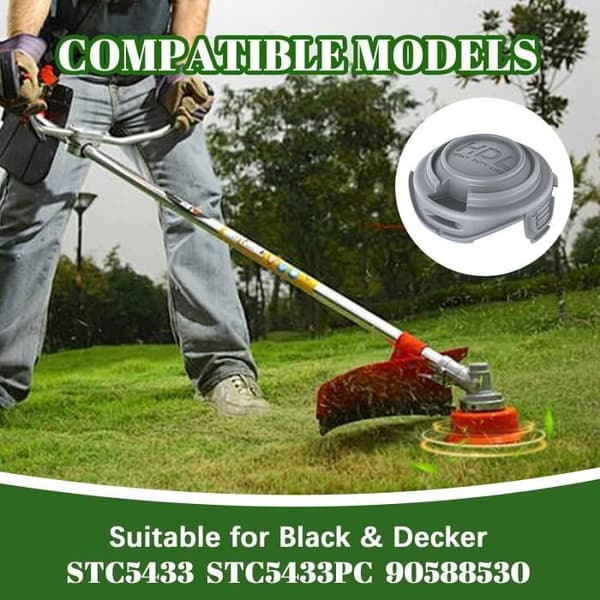 Set med 2 Black & Decker trimmer-spollock - 90588530 - STC5433 STC5433PC