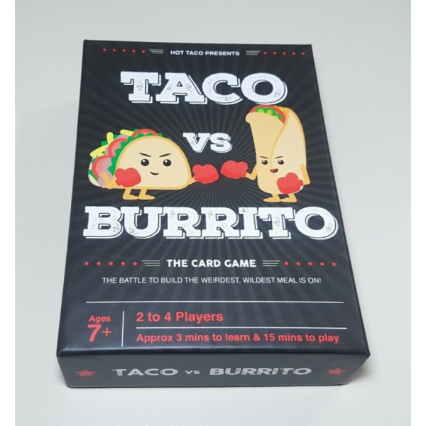 Taco vs Burrito Kort- och brädspel för barn och julstrumpa för vuxna i åldrarna 6, 7, 8, 9, 10+ - Fantastiska barn- och familjespel