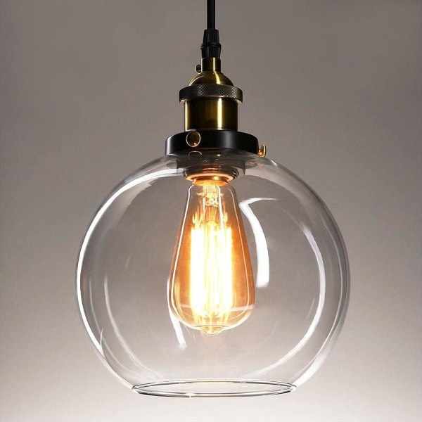 ST64 vintage glödlampor med E27 Edison cap, ekorrburformad glödlampa, 2700K varmvit dimbar, paket med 6