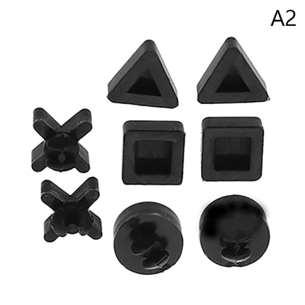 Silikone Bund Gummi Fødder Pads Cover Hætte til PS4 Pro Slim Cons Sort pro pro