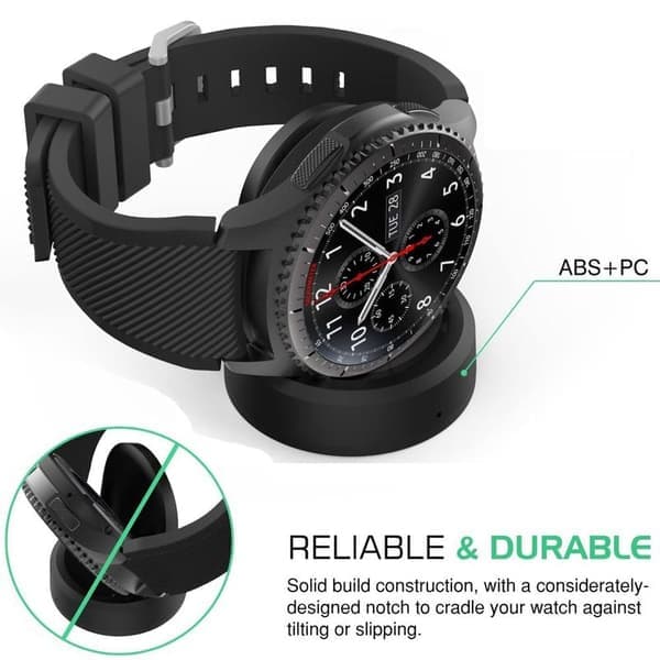 Oplader til Samsung Gear S3, opladningsdock med USB-kabel til Gear S3