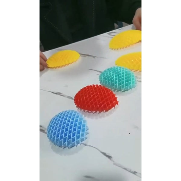 Worm Big Fidget Toy Fidget Worm Utpakking Morfende Orm Seks Side A