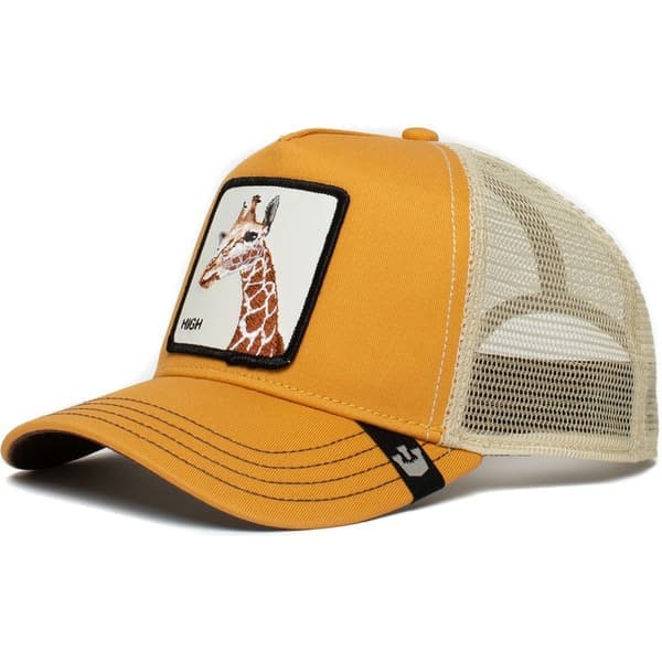 Trucker-caps i netting med brodert dyredesign - sjiraff Giraffe