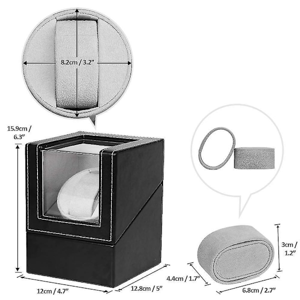 Ultralyd Stille Rotation Omdrejninger Pr. Dag Ur Opvinderboks Smykke Urboks