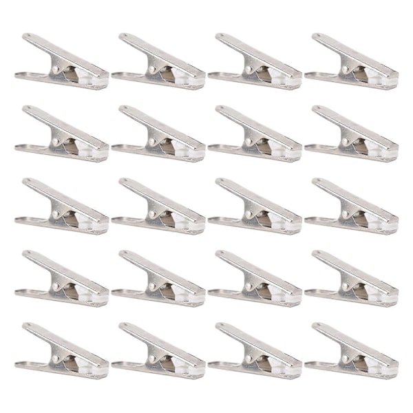 20 stk. Metal Clips Rustfrit Stål Tøj Klemmer Vask Klemmer Underbukser Klemmer
