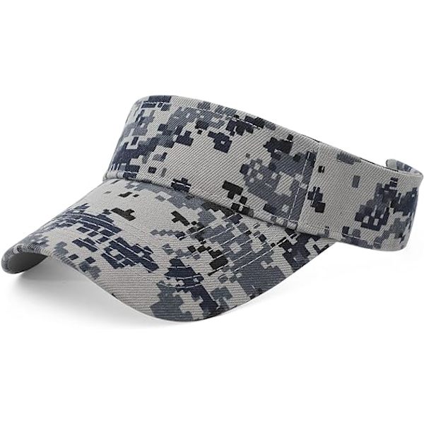 Kesäinen aurinkolippalakki, painettu urheilulippalakki naisille ja tytöille Camo Grey