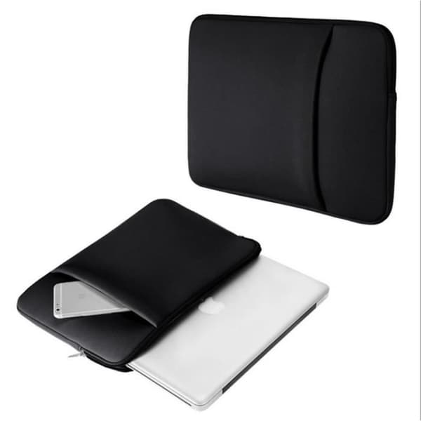 Etui-taske - GH - MacBook Air / Pro 13-13,3 tommer - Sort - Ekstra sleeve - Syntetisk