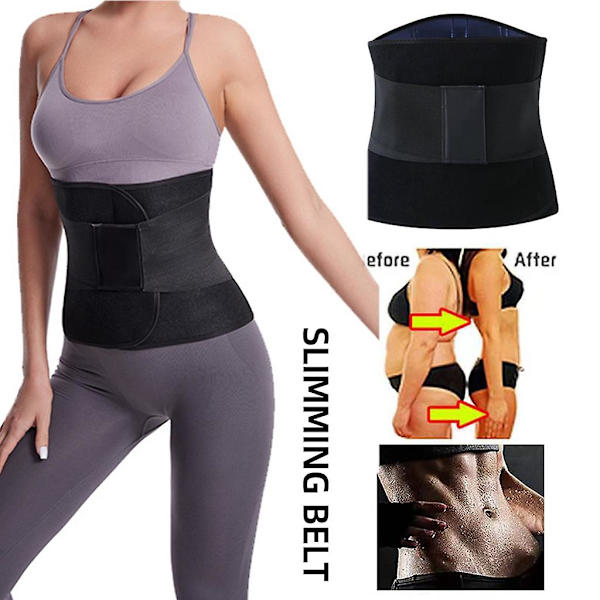 Postpartum Mavebælte Abdominal Binder Efter Operation - C-sektion Mavebælte Wrap Black L