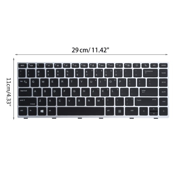 US-näppäimistön englanninkielinen taustavalonäppäimistö HP EliteBook 840 G5 846 G5 745 G5 -kannettaville pienille näppäimistöille