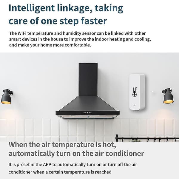 3x Tuya Wifi Temperatur- och Fuktighetssensor Inomhus Termometer Hygrometer SND