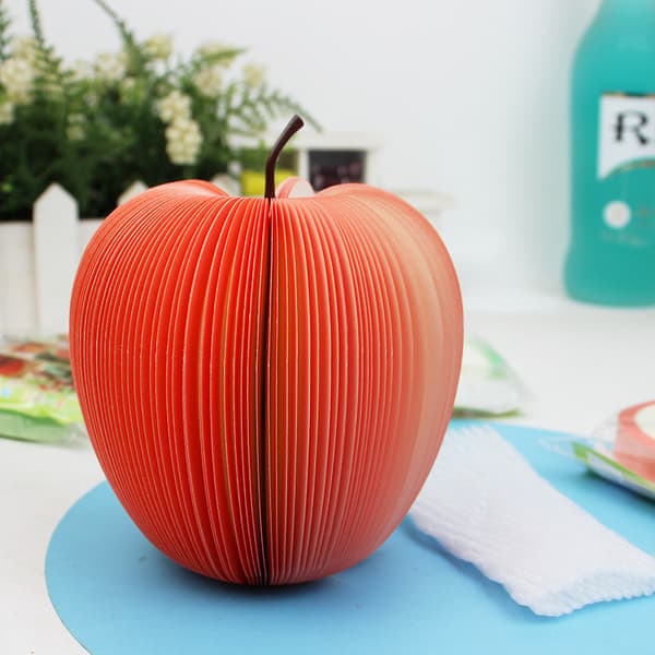 Spesialsalg! 1 stk Kreative Apple Notes DIY Notater Frukt Notater Pære Sticky Notes apple