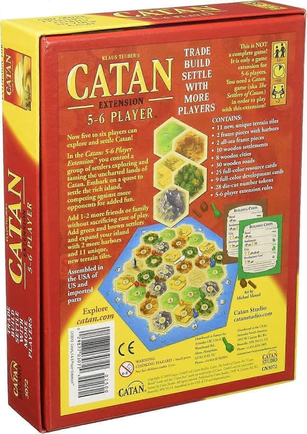Catan Brädspel, Expansion för 5-6 Spelare, Familjespel