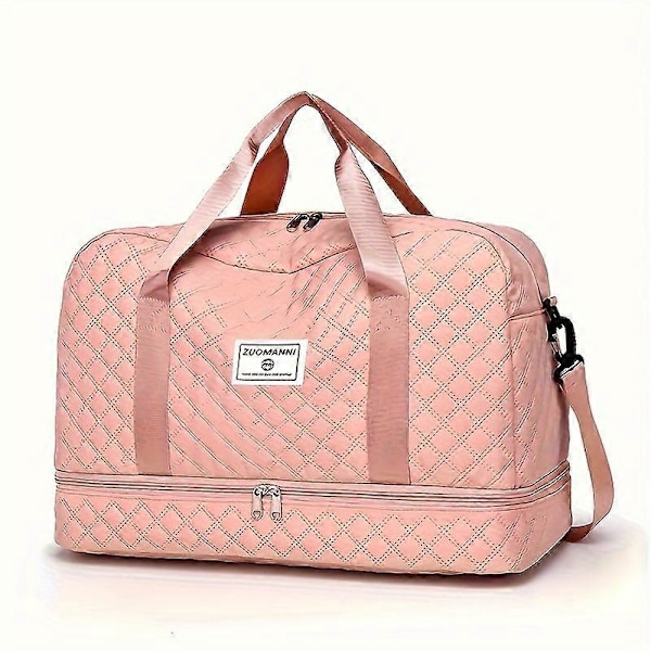 Luksuriøs Oversized Duffel Bag - Stilfuld & Holdbar med Vandtæt Rum Multi-Funktionel Carr Pink