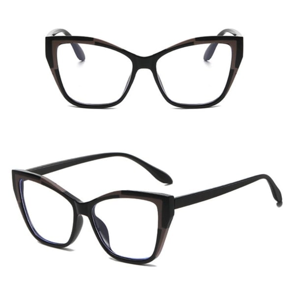 Anti-Blåt Lys Briller Firkantede Briller BLACK Sort Black