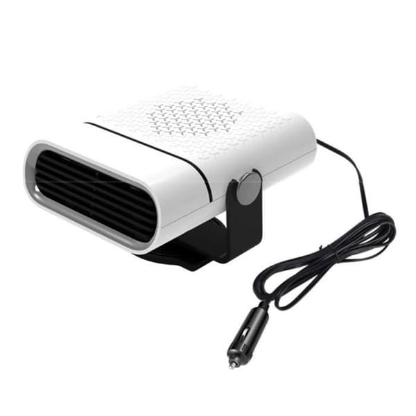 Bilvarmer med automatisk frontruteavriming, hvit, 12V