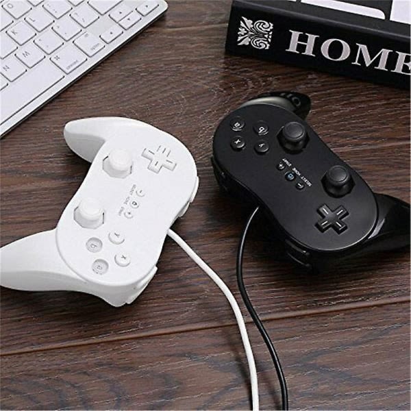 2023 Pro Gamepad til Nintendo Wii Second Generation Classic Wired Game Hvid