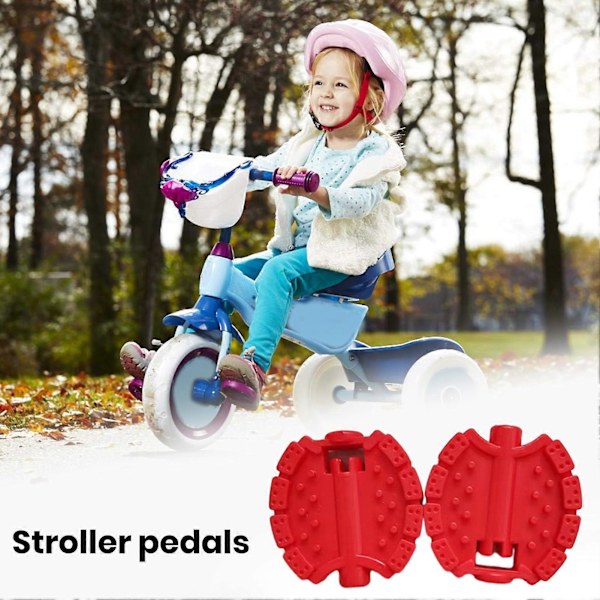 1 Par Barncykel Ersättningspedal Barntricykel Halkfri Pedal Barnvagn Färgglada Plastpedaler Cykeltillbehör KAESI Green