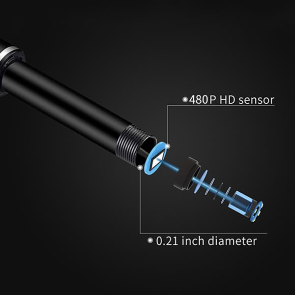 Kamera Øre Endoskop Skje Pick Cleaning Tool Kit HD Cleaner