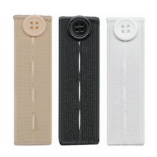 INF Elastiske Knappeforlengere - 3-pakning