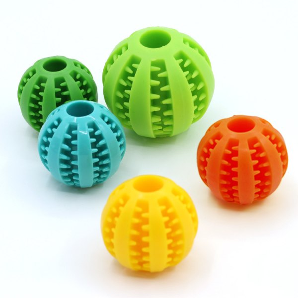 Godisdispenser hund leksak boll | interaktiv hund leksak | hund pussel leksak | stimuleringsleksak (3-pack liten, medium och stor) orange