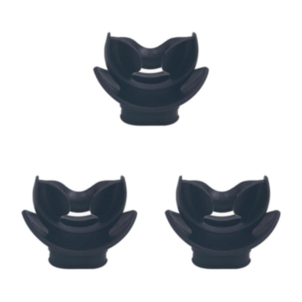 1/2/3/5 sukelluspaineensäädin ja snorkkelisuutin musta 5.1x5cm 3 sarjaa Black 5.1x5cm 3Set