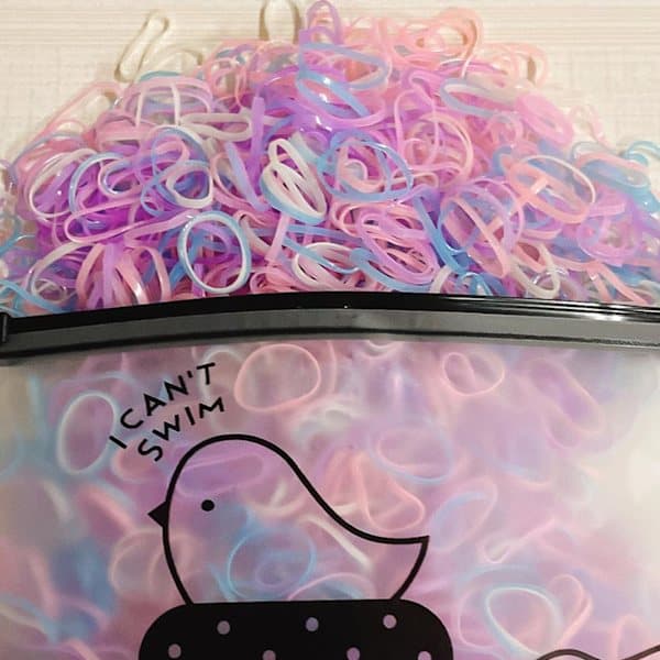 1000 st elastiska hårband färgglada små högelastiska gummiband för flickor småbarn barn bebis