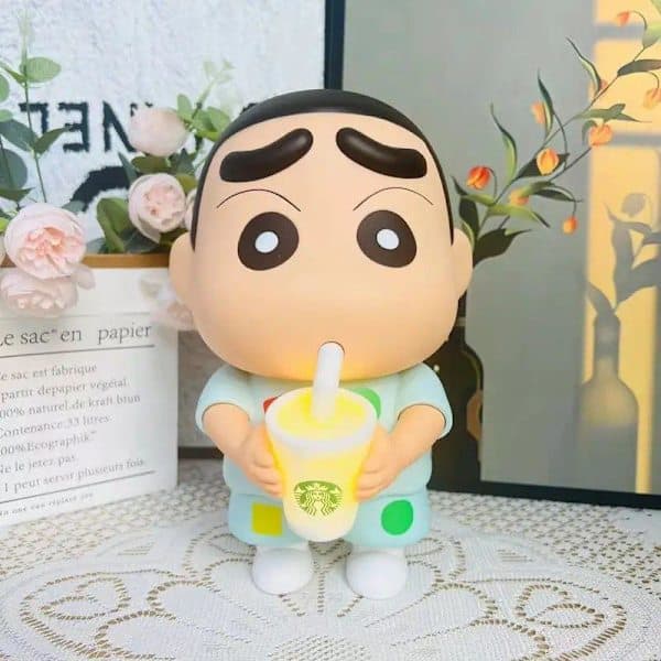 1 Styck 25cm Crayon Shin-Chan Handdocka Vinyl Mjölk Te Självlysande A2 A2