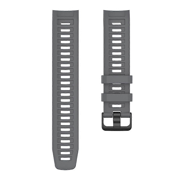 Silikon Armband för Garmin Instinct Tactical/Instinct Tide/Instinct 2/Instinct Armbandsrem med Svart Spänne Grey