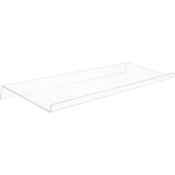 Premium Vinklet Ergonomisk Akryl Computer Tastatur Riser Stativ Håndledsstøtte