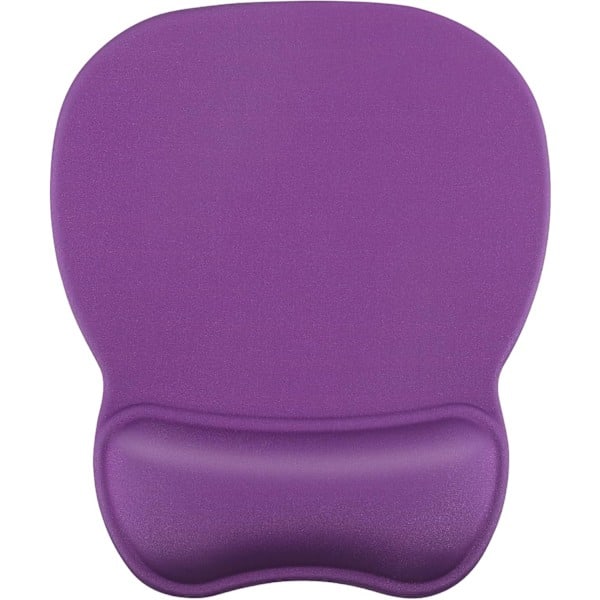 Ergonomisk musemåtte med håndledsstøtte i memoryskum, komfortabel computermusemåtte til bærbar computer, smertelindrende håndledsstøtte ren lilla Pure Purple