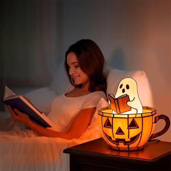 Spøgelseslæselampe Håndlavet Halloween Spøgelse Natlampe U A2 A2
