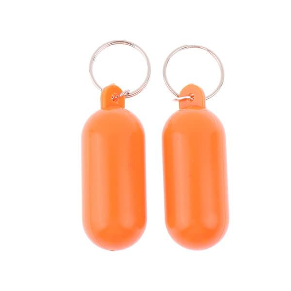 2 st Båt Kajak Flytande Nyckelring Flytande Nyckelring Float Keychai Orange onesize Orange