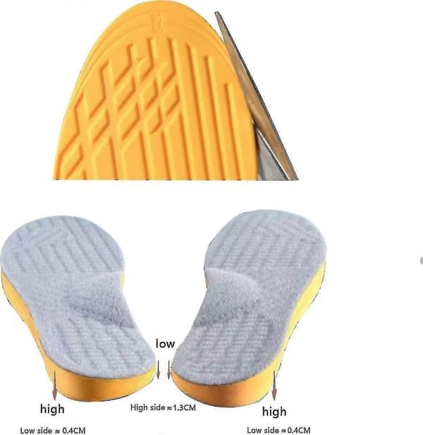 Supinationsåler til Overpronation Høj Svangstøtte, Ortopædiske Såler til Mænd Kvinder 35-36