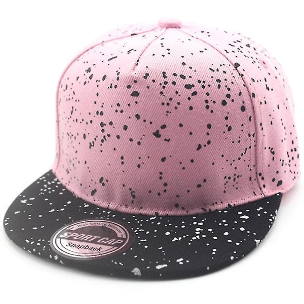 Gutter Jenter Barn Baseballcaps Uformell Hip-hop Street Snapback Hat Pink