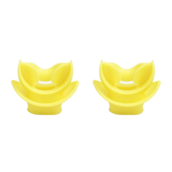1/2/3/5 sukellusregulaattori ja snorkkeli suukappale keltainen 5.1x5cm 2 sarjaa Yellow 5.1x5cm 2Set