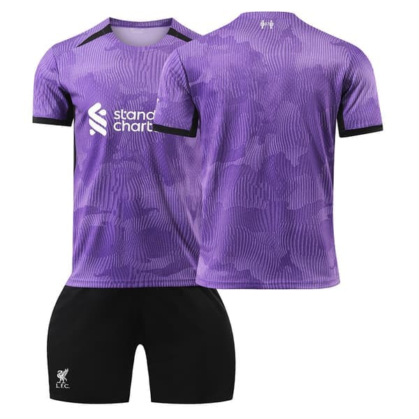 Liverpool 2023-2024 Bortaställ för Barn - Utan Nummer #22 No number #22