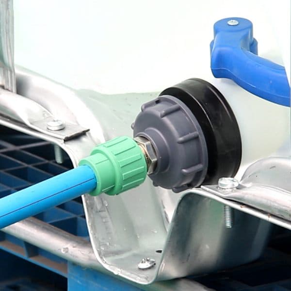 IBC tank fittings S60X6 Låg til 1/2\" 3/4\" 1\" Ada Sort 1/2 tomme 1/2 inch