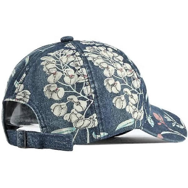 Denim Bomulds Baseball Kasket Til Kvinder Justerbar Trendy Lav Profil Far Hat