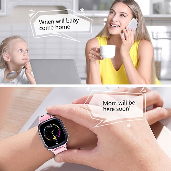 HHL Kids Smart Watch Telefon 4g Kamera Touch Multifunksjonell Gps Tracker Sos Watch