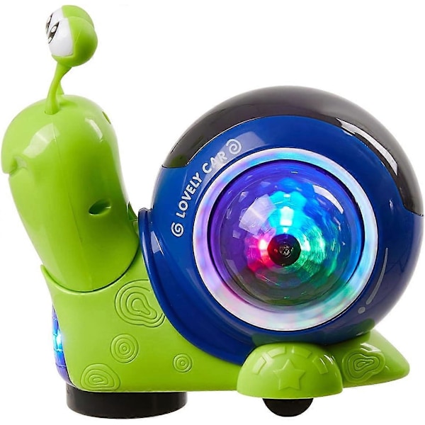 Krypende leker Snegle Baby leker Elektrisk Interaktivt Sansestimulerende leker for babyer Lysende leker med universelle hjul Baby Musikalske Snegle leker for småbarn