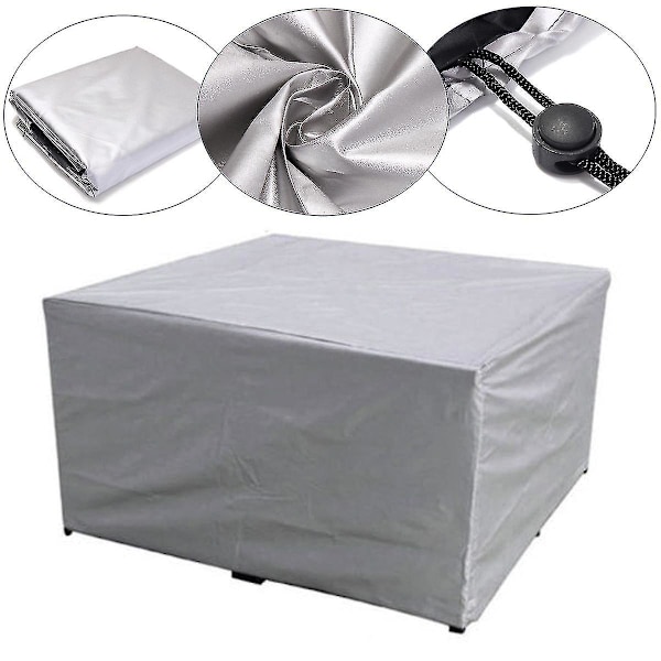 75 Storlekar Vattentäta Utomhus Patio Trädgårdsmöbelöverdrag Regn Snö Stolsöverdrag 170x97x71cm