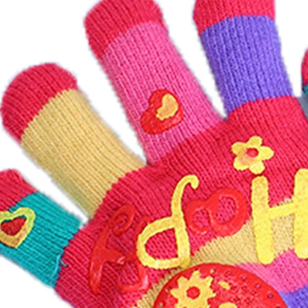 Barnhandskar för flickor/pojkar Unisex varma mjuka vinterhandskar Style 6