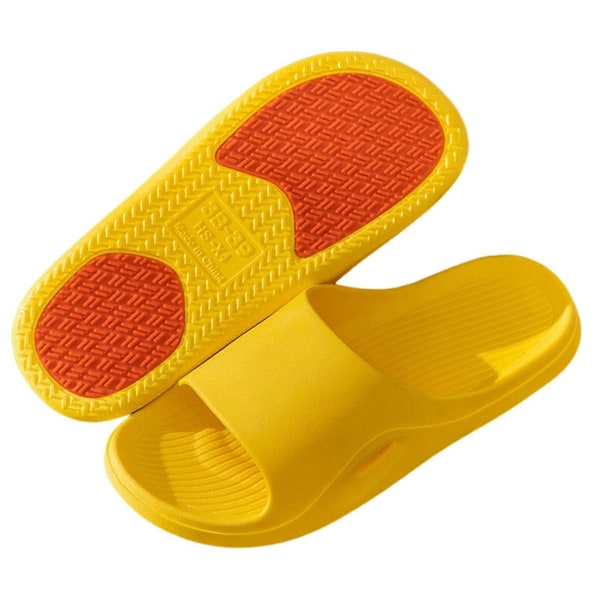 Moniväriset liukumattomat kotitossut, kulutusta kestävät pehmeät sandaalit naisille ja miehille Yellow 40 41