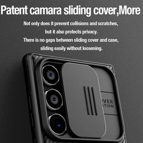 Deksel - Nillkin - CamShield PRO - Stivt - Magnetisk - Galaxy S24 Ultra - Svart