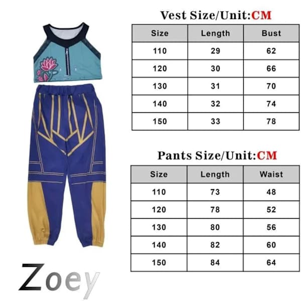 Demon Hunter K-Pop Kostume Zoe til Halloween Zoe 150CM