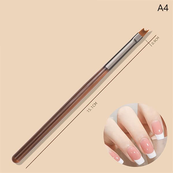 Neglekunstbørste Tegneverktøy Tippbørste Manikyr Gel Polish UV A8 one size A8