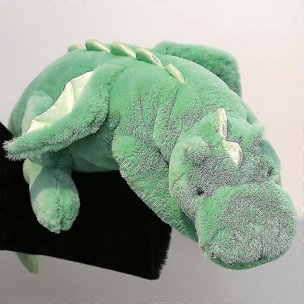 Sød Plysdrage, Vægtet Dinosaur Legetøj Børn Voksen Gave Eller Dekoration green 70cm