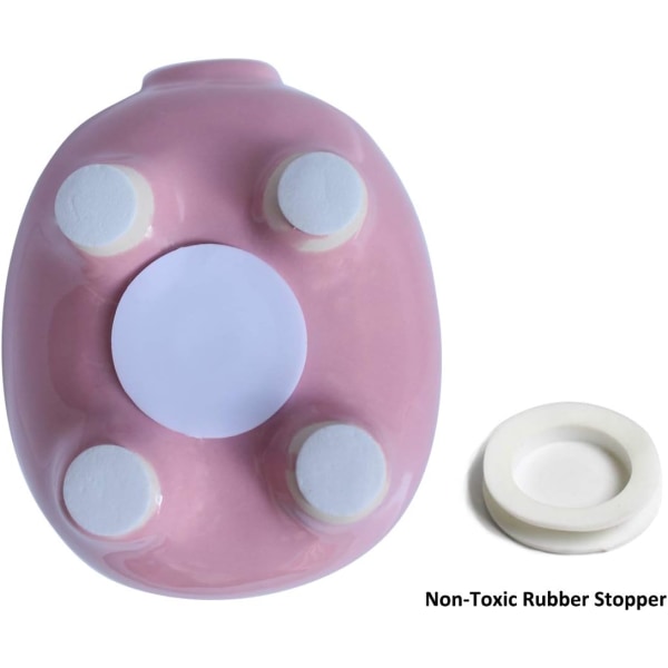 Spargris, barns älskade keramiska spargris, lämplig för pojkar, flickor och barn (medium storlek) pink