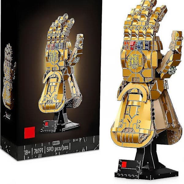 Marvel Infinity Gauntlet Sæt 76191 Samlerhandske Thanos med Infinity Stones, Sæt, Avengers Gave til Voksne og Teenagere